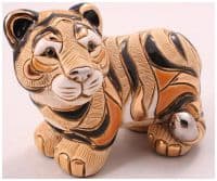 Тигр средний. Эксклюзивная керамическая фигурка De Rosa Rinconada 10 см
