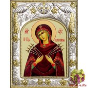 Икона освященная &quot;Божьей Матери Семистрельная&quot;, 14x18 см