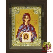 Икона освященная &quot;Вероника праведная&quot;, 18x24 см, со стразами, в деревянном киоте 24x30 см, 24x30 см