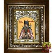 Икона освященная &quot;Патирим Тамбовский,чудотворец&quot;, 14x18 см, в деревянном киоте 20x24 см, 20x24 см