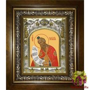 Икона освященная &quot;Захария пророк&quot;, 14x18 см, в деревянном киоте 20x24 см, 20x24 см