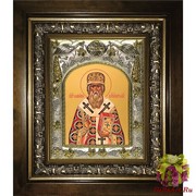 Икона освященная&quot;Макарий(Макар), митрополит Московский и всея Руси, святитель&quot;, в киоте 20x24 см, 20x24 см
