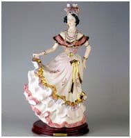 Фарфоровая статуэтка Жгучая красавица. Высота 46 см Sabadin Италия