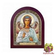 Икона освященная &quot;Ангел Хранитель&quot;, дерево, посеребрение 925, 16.5x20 см