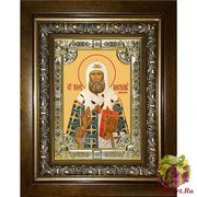 Икона освященная &quot;Тихон ,патриарх Московский&quot;, 18x24 см, со стразами, в деревянном киоте 24x30 см, 24x30 см