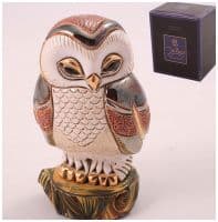 Мудрая сова. Эксклюзивная керамическая фигурка De Rosa Rinconada Высота 12 см