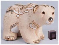 Cтатуэтка Белый Медведь Эксклюзивная керамическая фигурка De Rosa Rinconada Длина 12 см