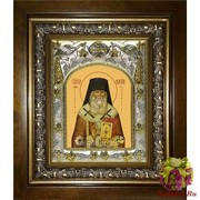 Икона освященная &quot;Мелетий ,епископ Рязанский и Зарайский,святитель&quot;, 14x18 см, в деревянном киоте 20x24 см, 20x24 см