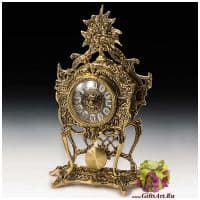 Часы каминные бронзовые с маятником 34 см. Virtus 5224 Испания