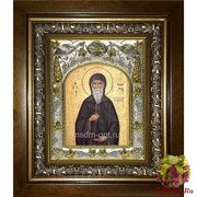 Икона освященная &quot;Патапий Египетский преподобный&quot;, 14x18 см, в деревянном киоте 20x24 см, 20x24 см