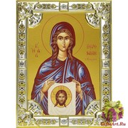 Икона освященная &quot;Вероника праведная&quot;, 18x24 см, со стразами