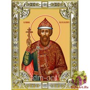 Икона освященная &quot;Владимир равноапостольный Великий князь&quot;, 18x24 см со стразами, 18x24 см