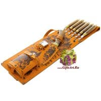 Шампура подарочные Медведь в подарочном наборе &quot;Удачный&quot;