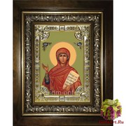 Икона освященная &quot;Анна Пророчица&quot;, 18x24 см, со стразами, в деревянном киоте 24x30 см, 24x30 см