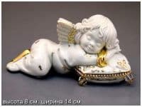 Ангел сновидений. Серия &quot;Dreams&quot; Фарфоровая скульптура. Фарфор с кристаллами Swarovski Сваровски. RG Porcellane