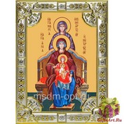 Икона освященная &quot;Богородица со сродницами,праведными Анной и Марией&quot;, 18x24 см, со стразами