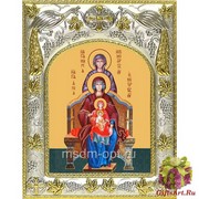 Икона освященная &quot;Богородица со сродницами,праведными Анной и Марией&quot;, 14x18 см