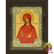 Икона освященная &quot;Мария Магдалина равноапостольная, мироносица&quot;, 18x24 см, со стразами, в деревянном киоте 24x30 см, 24x30 см