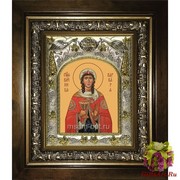 Икона освященная &quot;Варвара великомученица&quot;, 14x18 см, в деревянном киоте 20x24 см, 20x24 см