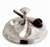 Подставка для трубок из олова оловянная посуда коллекция Табак Cosi Tabellini Италия