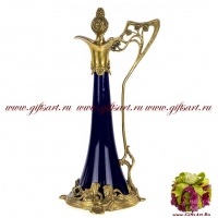 Кувшин. Фарфор и бронза. Декор Магия ночи. Ручная работа. Высота 34 см