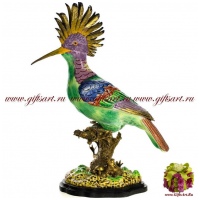 Удод нарядный. Фарфор и бронза. Ручная работа. Размер 58 см