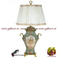 Лампа. Фарфор и бронза. Декор Хижина Императора. Ручная работа. Высота 52 см
