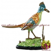 Кулик нарядный. Фарфор и бронза. Ручная работа. 37 см