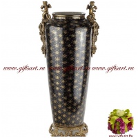 Ваза Ангелы. Декор Флёр-де-ли Fleur de Lys. Фарфор и бронза. Ручная работа. 49 см