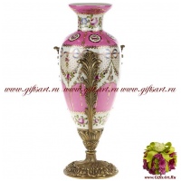 Ваза. Фарфор и бронза. Декор Букингемский дворец. Ручная работа. Высота 40 см - вид 1 миниатюра