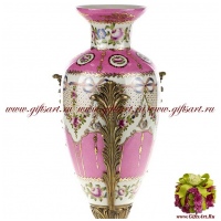 Ваза. Фарфор и бронза. Декор Букингемский дворец. Ручная работа. Высота 40 см - вид 2 миниатюра