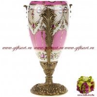 Ваза. Фарфор и бронза. Декор Букингемский дворец. Ручная работа. Высота 40 см - вид 3 миниатюра