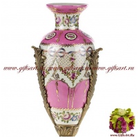 Ваза. Фарфор и бронза. Декор Букингемский дворец. Ручная работа. Высота 40 см - вид 4 миниатюра