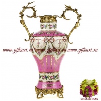 Ваза. Фарфор и бронза. Декор Букингемский дворец. Ручная работа. Высота 55 см