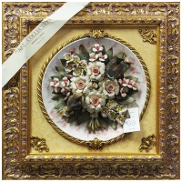 Панно Букет с птичками размер 55 x 55 см Италия 208155