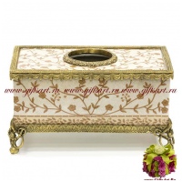 Салфетница. Фарфор и бронза. Декор Тинтагель. 28 см. Ручная работа