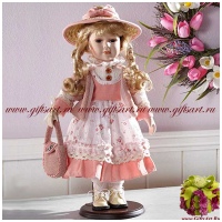 Фарфоровая кукла Роза Ручная работа 42 см. Германия RF-COLLECTION