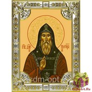 Икона освященная &quot;Димитрий Прилуцкий преподобный (Дмитрий)&quot;, 18x24 см со стразами, 18x24 см