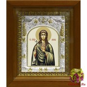 Икона освященная &quot;Любовь мученица&quot;, 14x18 см, в деревянном киоте 20x24 см, 20x24 см