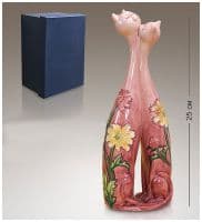 Ваза фарфоровая Влюблённые кошки 25 см Ваза фарфоровая Влюблённые кошки 25 см