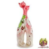 Ваза фарфоровая Влюблённые кошки 25 см Ваза фарфоровая Влюблённые кошки 25 см