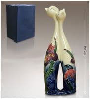 Ваза фарфоровая Влюблённые кошки 25 см Ваза фарфоровая Влюблённые кошки 25 см