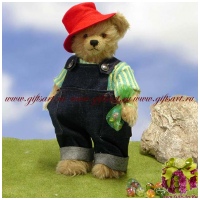 Мюнстерский медведь 2012 Мраморный Мишка Hermann. Лимит 99 шт  Германия. 31 см