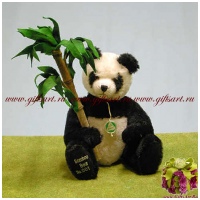 Панда медведь Коллекционный мишка Hermann. Лимит 150 шт  Германия. 35 см