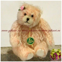 Маленькая Розочка. Мишка Hermann 22393-9. Лимит 100 шт  Германия. 15 см
