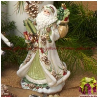 Дед мороз с подарками. Серия Зимний лес. Музыкальная фигурка 24 см.