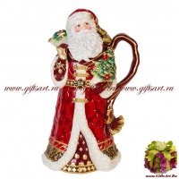 Кувшин Дед мороз с подарками Серия Новогодний карнавал. Новогодняя посуда 32 см