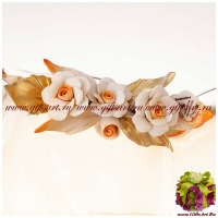 Ваза муранское стекло и фарфор capodimonte. Ручная работа. 56074. Италия - вид 2 миниатюра