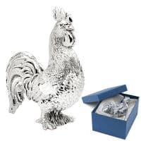 Петух cимвол года 2017. Посеребрение. 10 см Италия