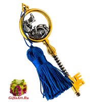 Ключ к успеху из серебра 925 пробы Мышка символ года 2020. Россия